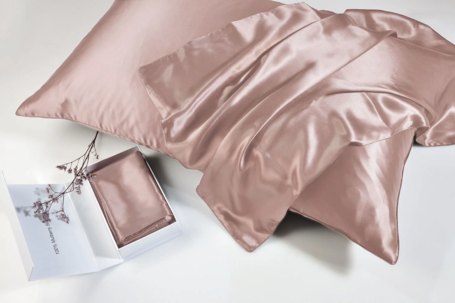 Φωτογραφία προϊόντος: Down Town 100% Mulberry Silk Μαξιλαροθήκη Pink (1τμχ)