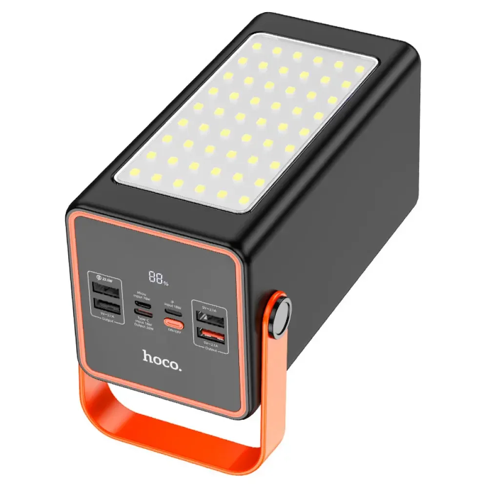 Φωτογραφία προϊόντος: Power Bank Hoco J107 Super 90000mAh με Φακό PD3.0, PD20W, QC3.0, QC2.0 με 3xUSB-A και USB-C Μαύρο