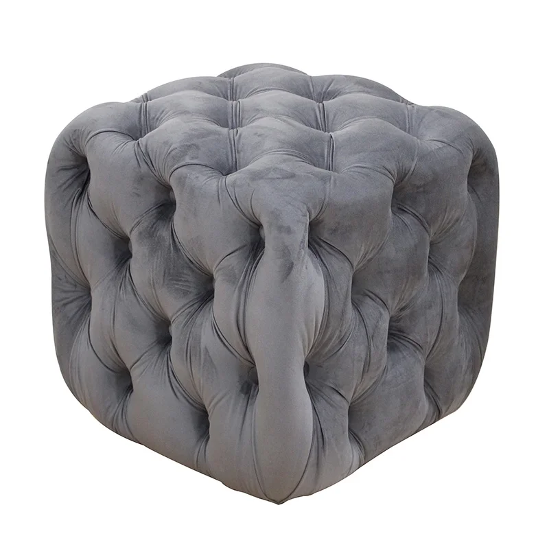 Φωτογραφία προϊόντος: Zita Plus ASTRA ΣΚΑΜΠΟ GREY VELVET ΥΦΑΣΜΑ 45X45Χ45εκ.