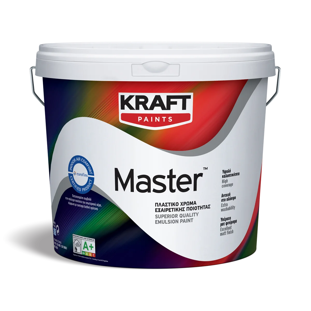 Φωτογραφία προϊόντος: Kraft Master Πλαστικό Χρώμα Εσωτερικής Χρήσης - Λευκό