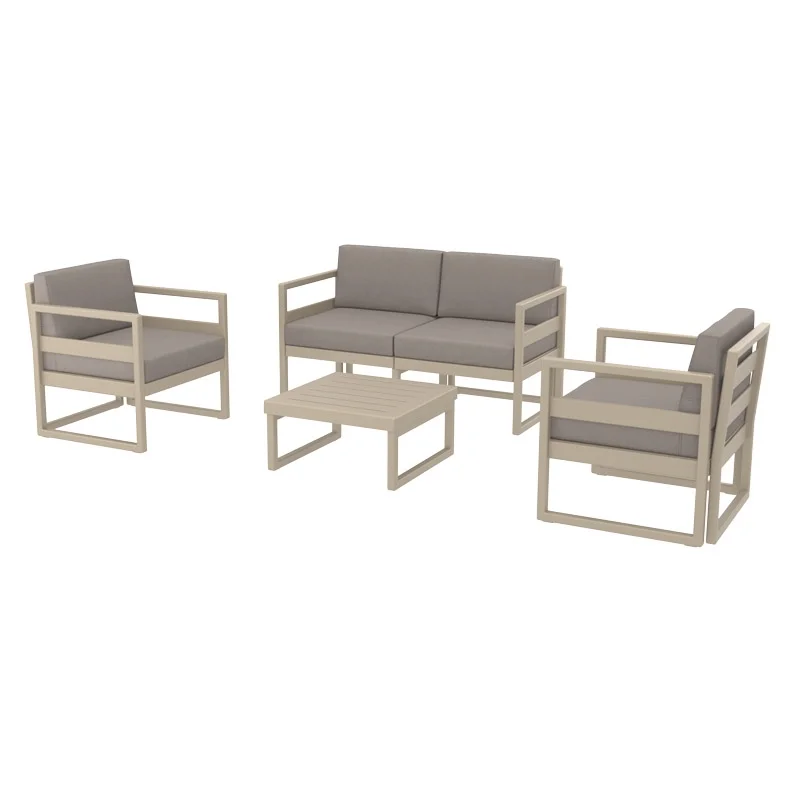 Φωτογραφία προϊόντος: Zita Plus MYKONOS SET 2ΘΕΣ.TAUPE/ΜΑΞ. L.BROWN(2ΘΕΣ.+2ΠΟΛ.+ΤΡΑΠ 65εκ.)