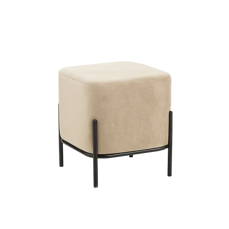 Φωτογραφία προϊόντος: Zita Plus BELLA/S ΣΚΑΜΠΟ BEIGE VELVET ΥΦΑΣΜΑ 36X36Χ38εκ.