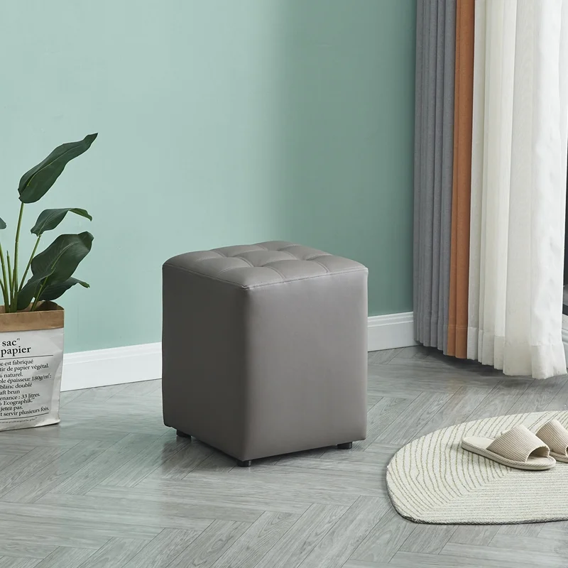 Φωτογραφία προϊόντος: Zita Plus CUBE GREY PU ΣΚΑΜΠΟ 35X35X42εκ.
