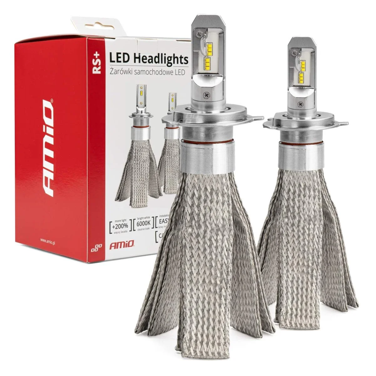 Φωτογραφία προϊόντος: AMIO H4 RS+ SERIES 12-36V 50W 6000K 3500lm +200% LED CAN-BUS (ΨΥΚΤΡΑ ΛΕΠΙΔΕΣ ΦΤΕΡΟΥ)​ AMIO - 2 ΤΕΜ. 01082/AM