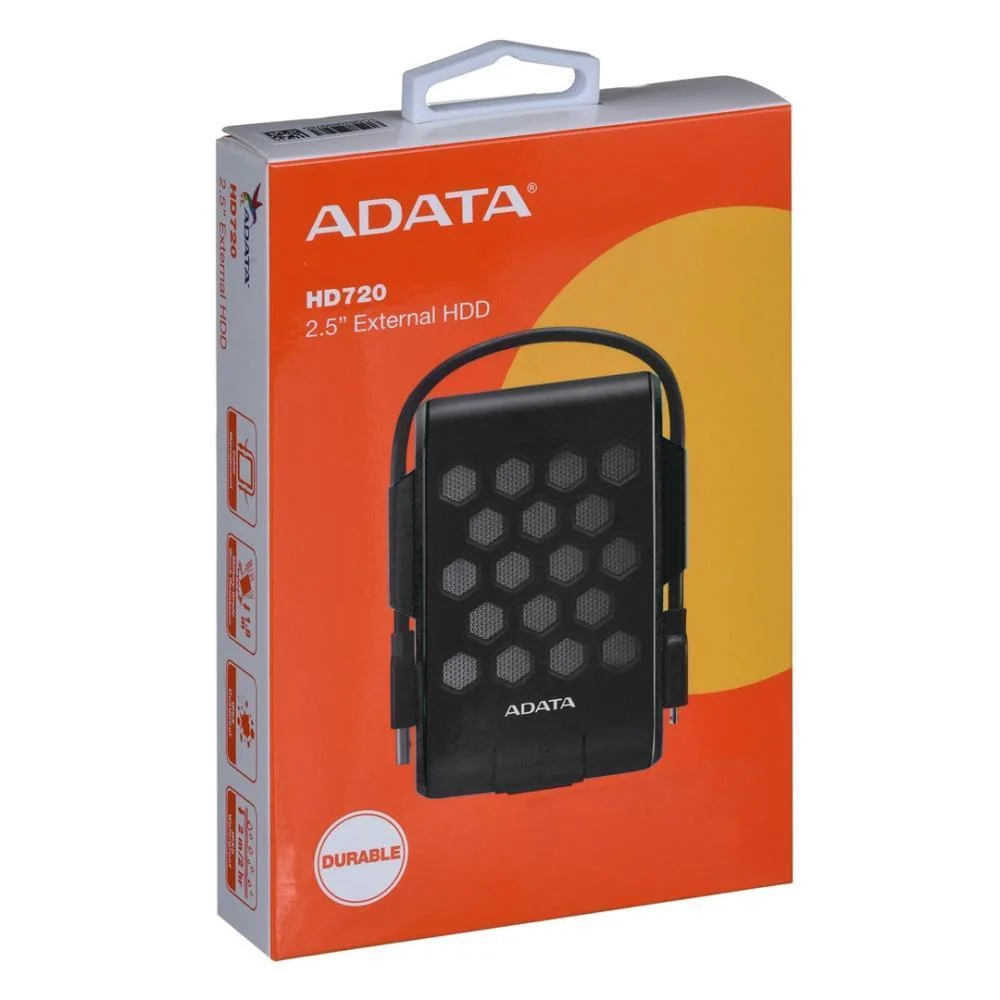 Φωτογραφία προϊόντος: Adata HD720 USB 3.0 Εξωτερικός HDD 2TB 2.5" Μαύρο – έως 60 δόσεις