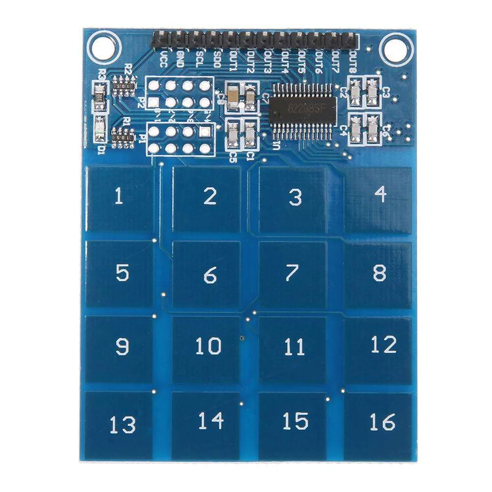 Φωτογραφία προϊόντος: TTP229 16-Channel Digital Capacitive Switch Touch Sensor Module