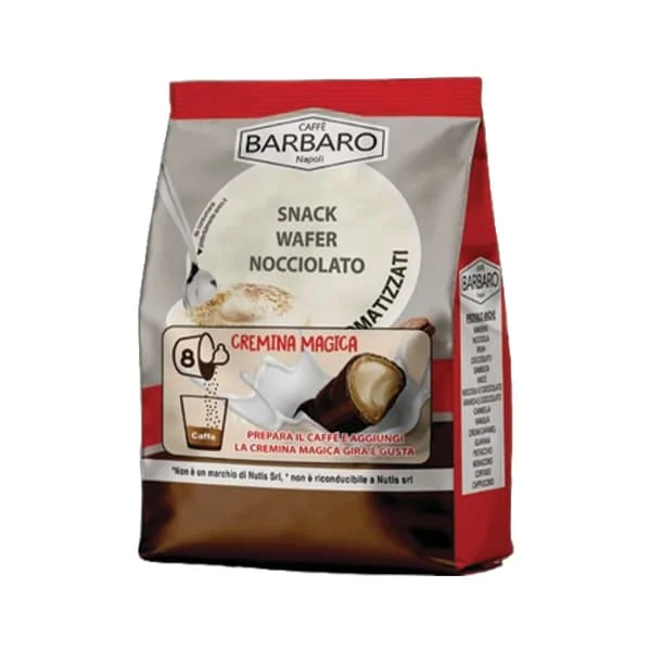 Φωτογραφία προϊόντος: Barbaro Κρέμα Καφέ Wafer Nocciolato 8 τμχ