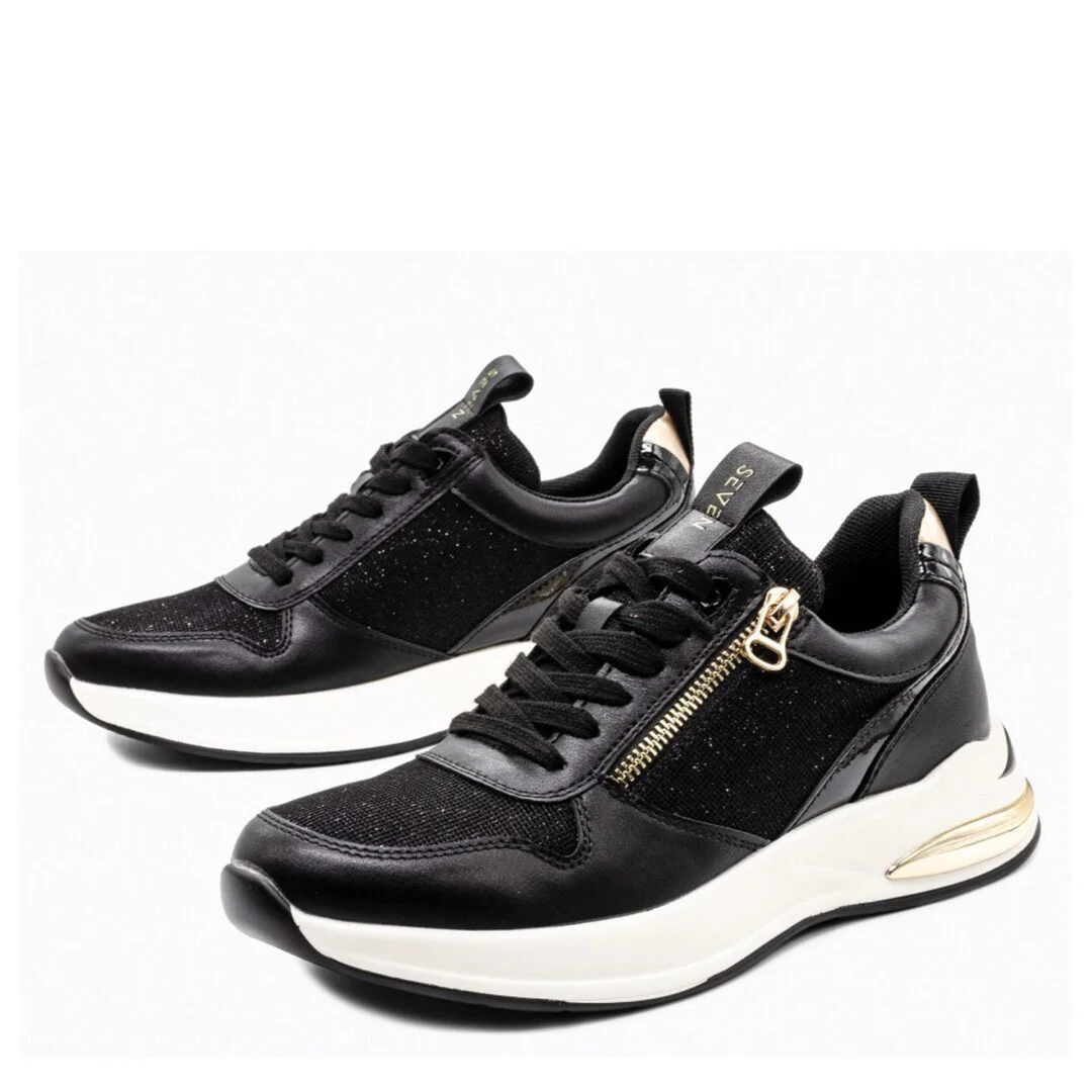 Φωτογραφία προϊόντος: SEVEN ΤΟΥ ΤΣΑΚΙΡΗ ΜΑΛΛΑ Seven Sneaker 801 TW24S Black T101A801211X
