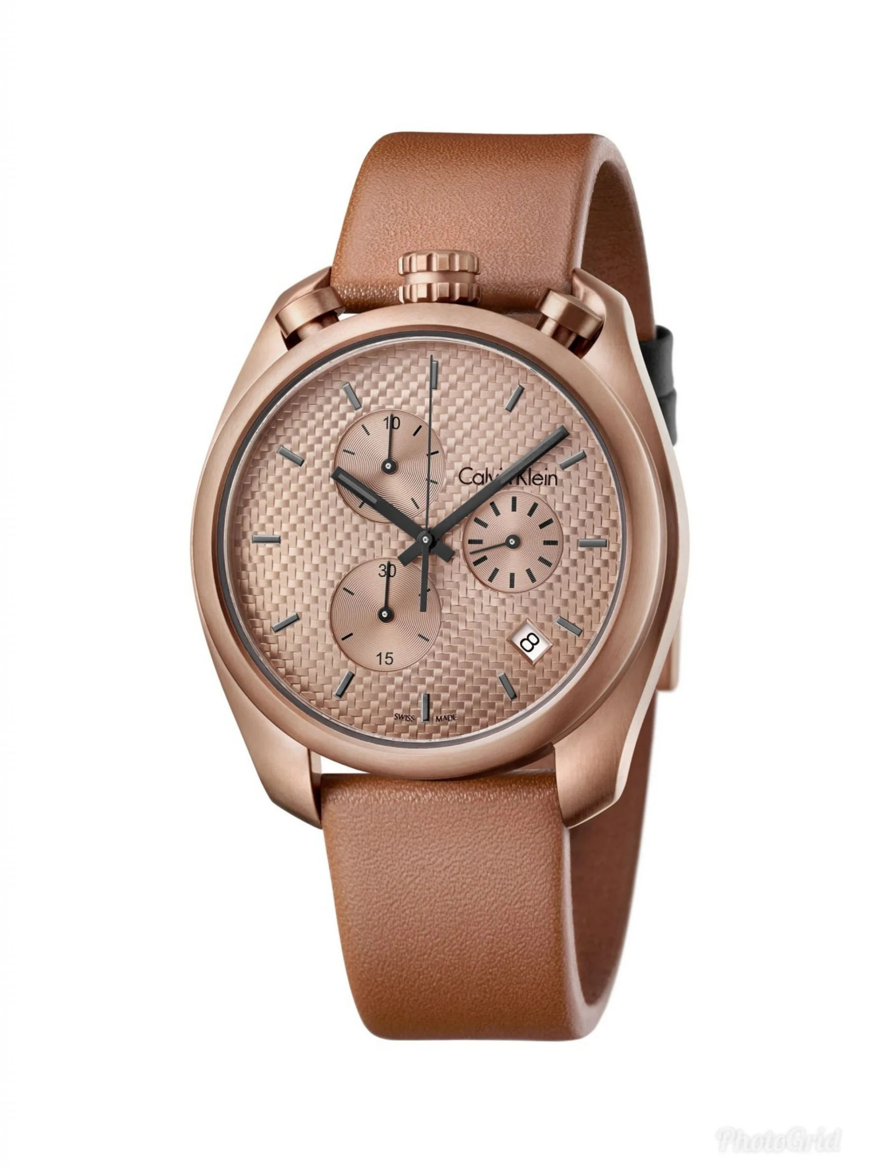 Φωτογραφία προϊόντος: CALVIN KLEIN Control Brown Leather Chronograph K6Z17TGK