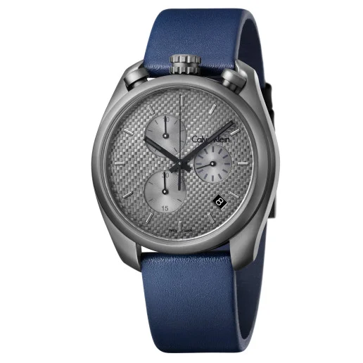Φωτογραφία προϊόντος: CALVIN KLEIN Control Blue Leather Chronograph K6Z577V4