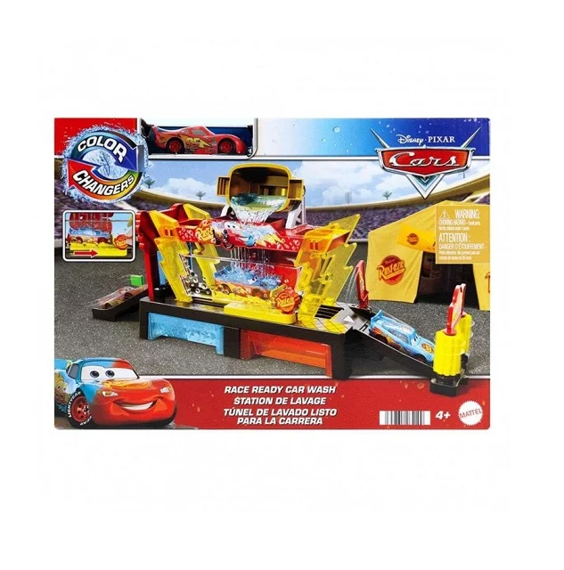 Φωτογραφία προϊόντος: Mattel Disney Pixar Cars Colour Changers Race Ready Πλυντήριο Χρωμοκεραυνών Σετ Παιχνιδιού (JBM70)