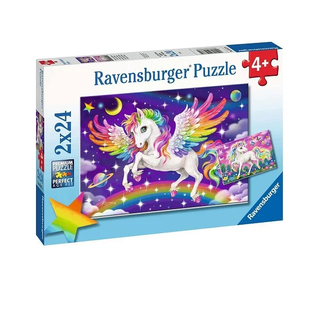 Φωτογραφία προϊόντος: Παιδικό Puzzle Μονόκερος + Πήγασος 48pcs Ravensburger 05677