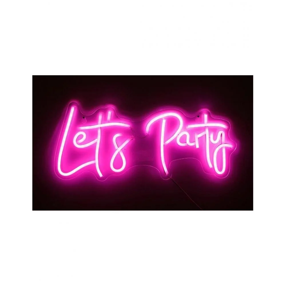 Φωτογραφία προϊόντος: Plastona Επιγραφή LED neon LETS PARTY 41X18
