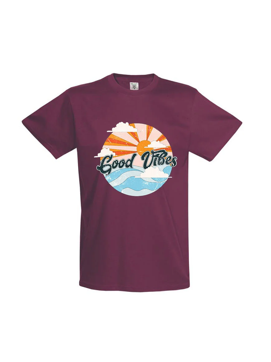 Φωτογραφία προϊόντος: Good Vibes Sunset T-shirt 146 BURGUNDY