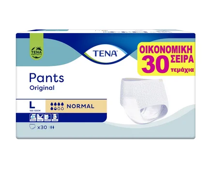 Φωτογραφία προϊόντος: TENA PANTS ORIGINAL NORMAL LARGE 30 ΤΕΜ