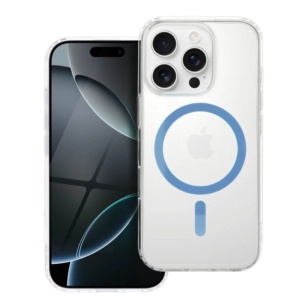 Φωτογραφία προϊόντος: . Case for Samsung S26 Drop Glue Colorful Ring Mag Cover compatible with MagSafe light blue