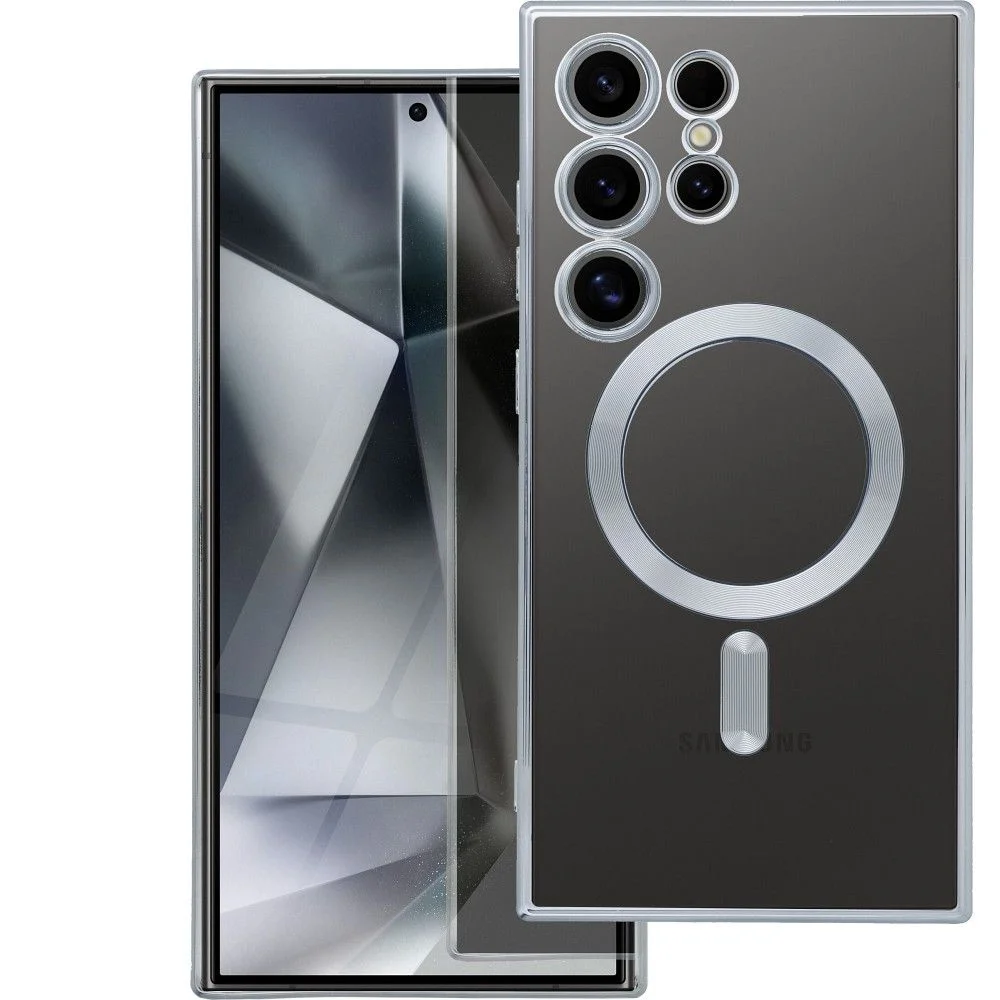 Φωτογραφία προϊόντος: . Case for Samsung S26 PLUS Electro Mag Cover compatible with MagSafe silver