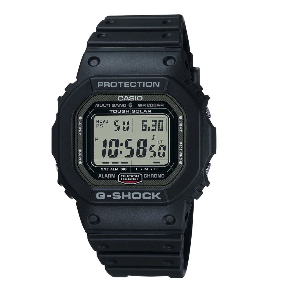 Φωτογραφία προϊόντος: CASIO G-Shock Solar Radio Controlled Black Rubber Strap GW-5000U-1ER