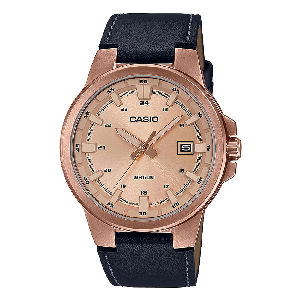 Φωτογραφία προϊόντος: CASIO Enticer Black Leather Strap MTP-E173RL-5AVEF