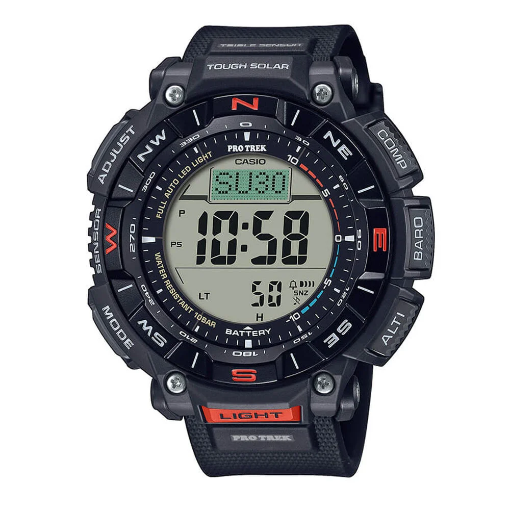 Φωτογραφία προϊόντος: CASIO Protrek Tough Solar Chronograph Black Biosourced Strap PRG-340-1ER