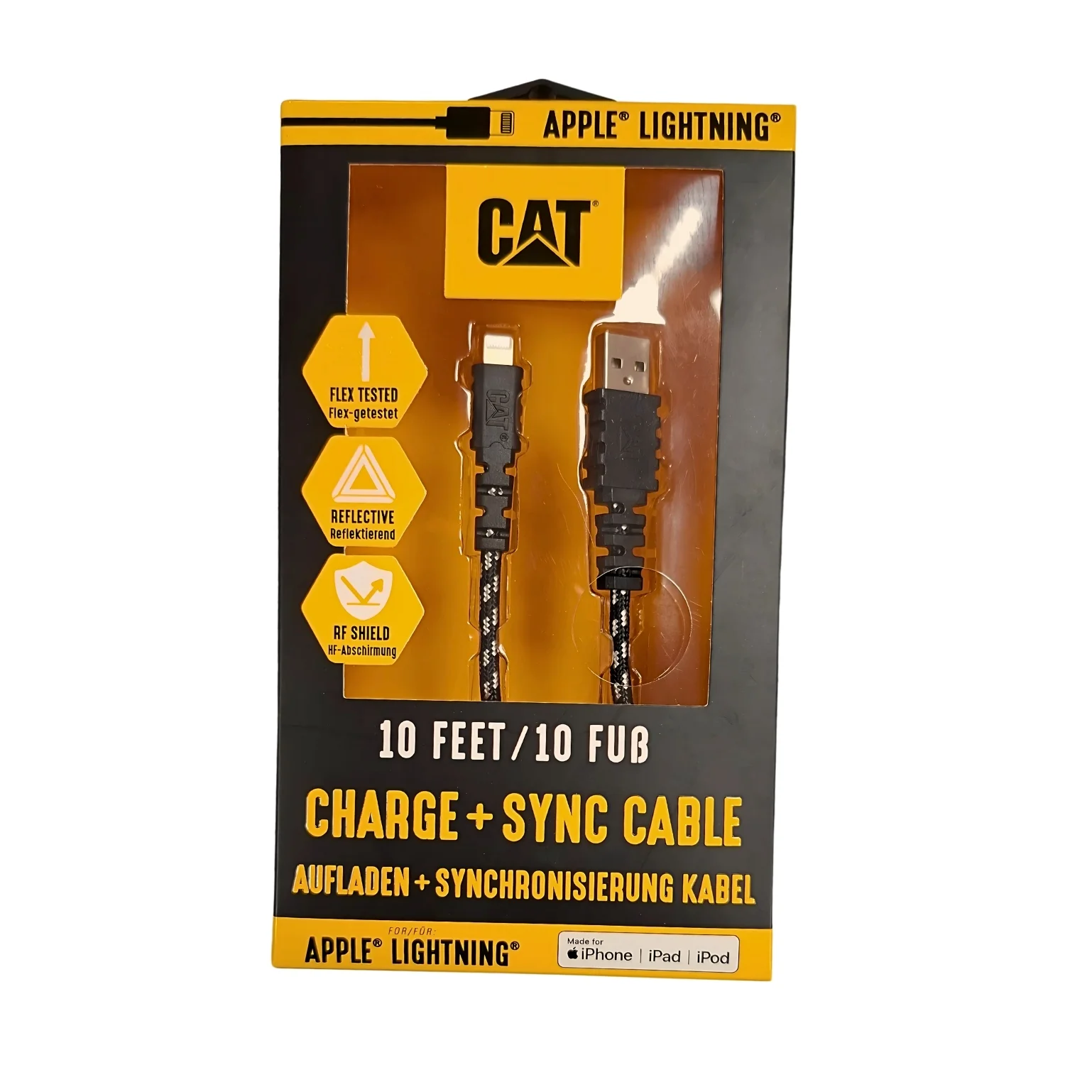 Φωτογραφία προϊόντος: CAT Καλώδιο φόρτισης USB to Lightning 12W μαύρο 3m ACLG