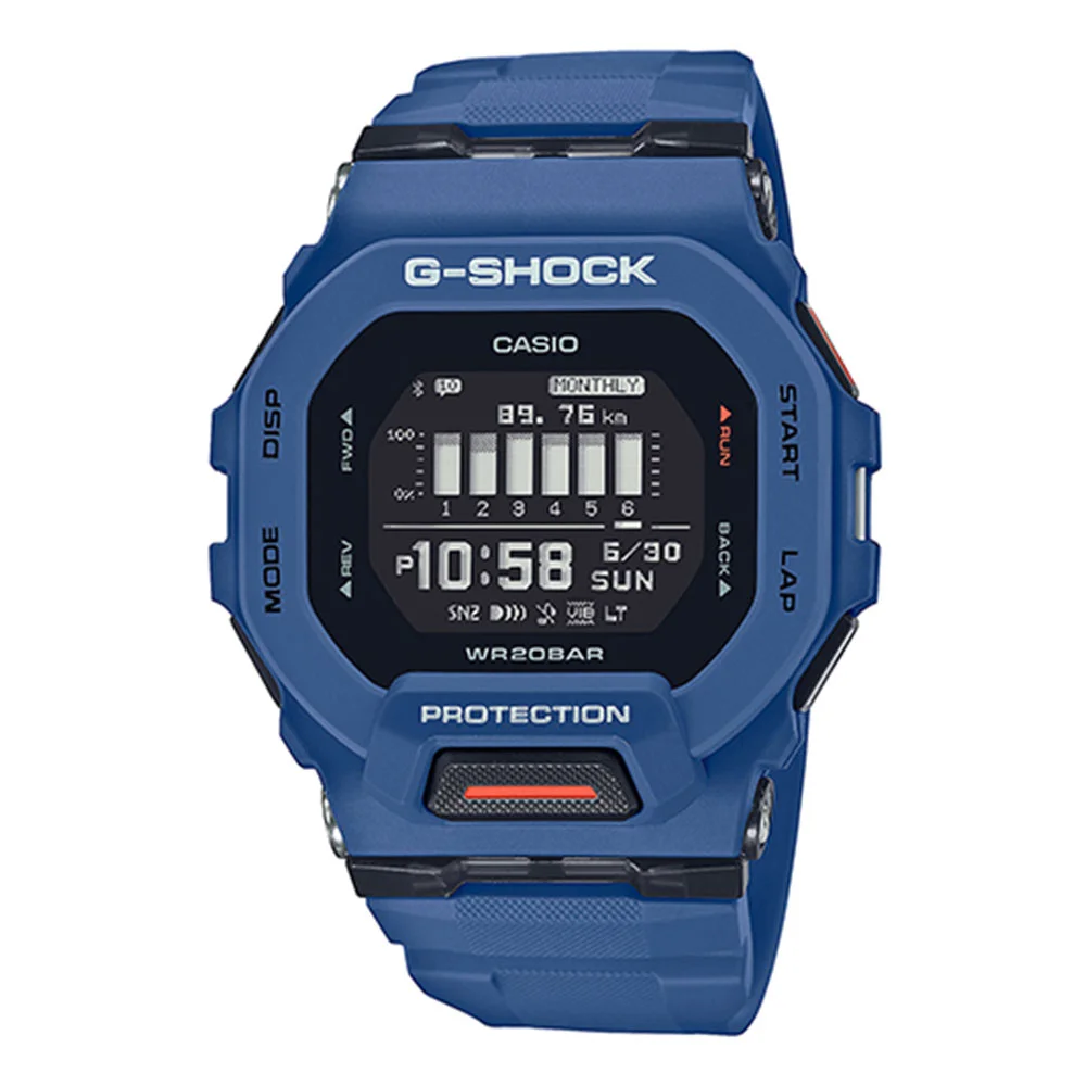 Φωτογραφία προϊόντος: CASIO G-Shock G-Squad Bluetooth Blue Rubber Strap GBD-200-2ER