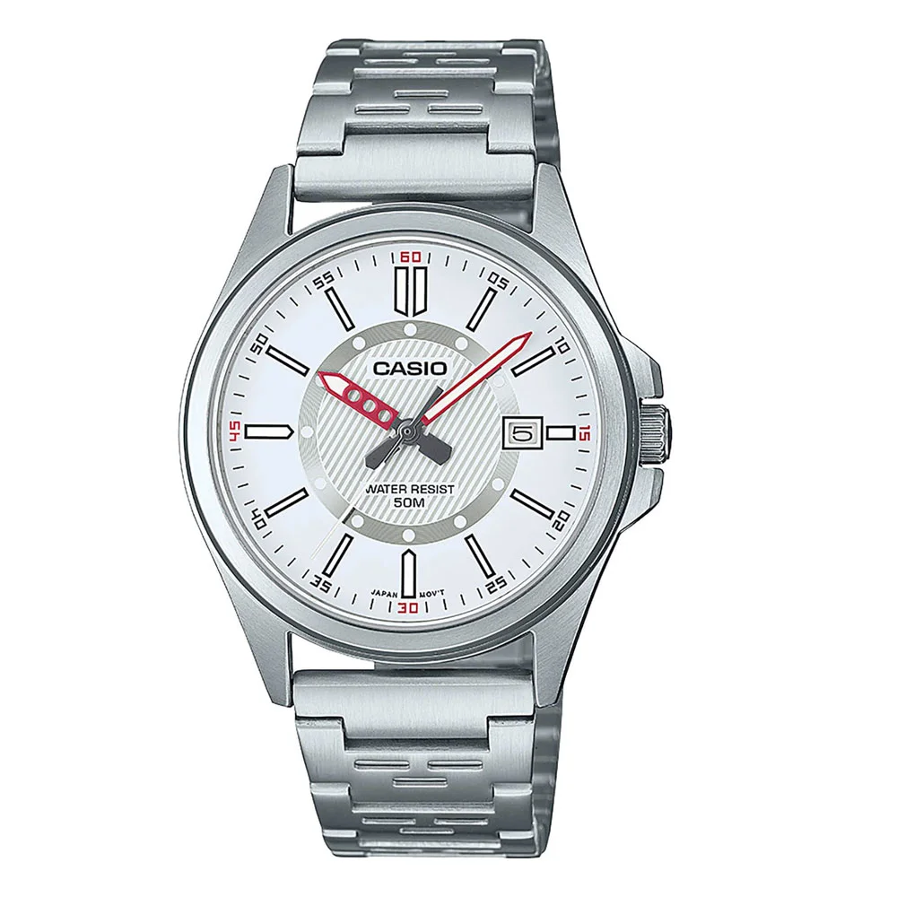 Φωτογραφία προϊόντος: CASIO Collection Silver Stainless Steel Bracelet MTP-E700D-7EVEF