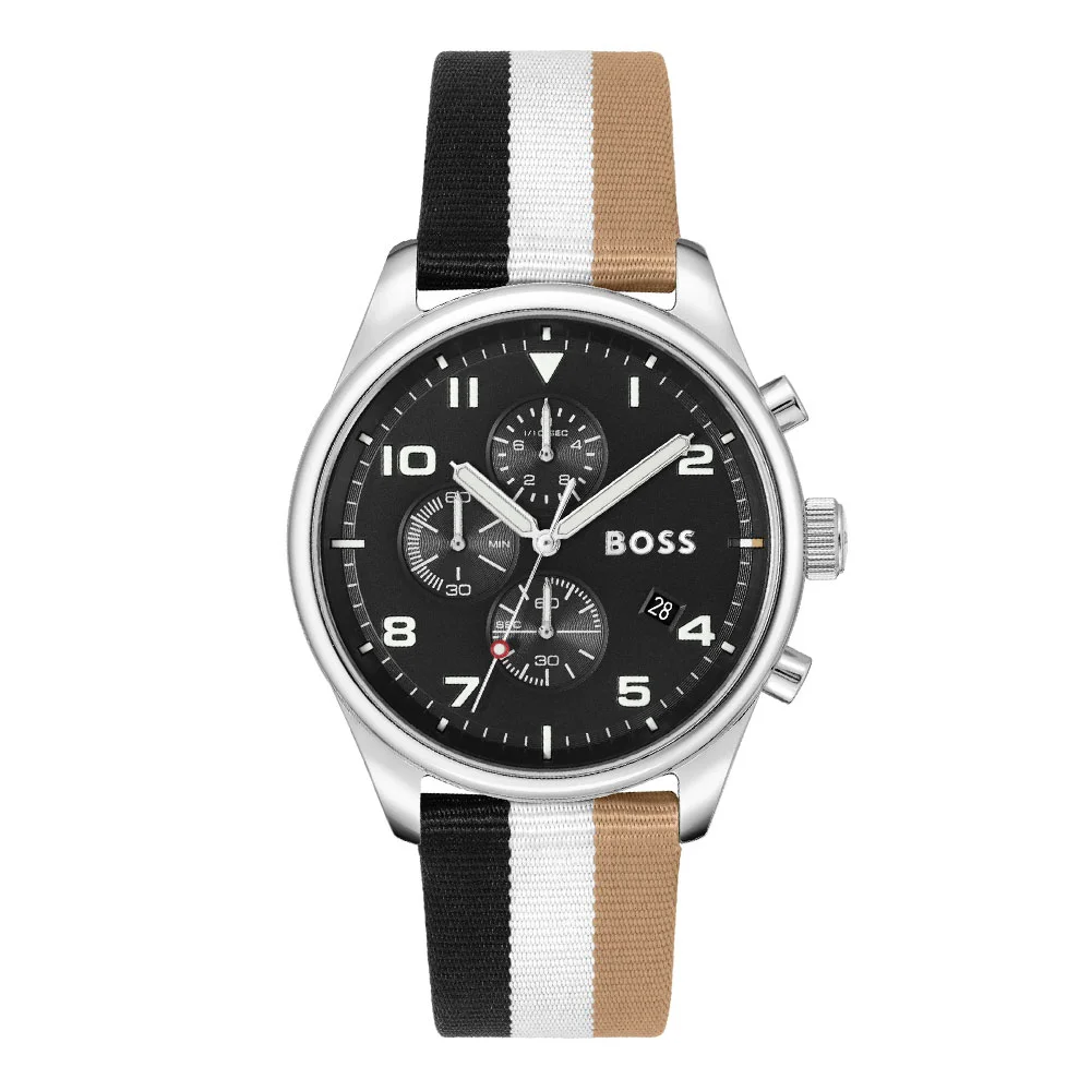 Φωτογραφία προϊόντος: BOSS Multi-colour Nylon Black Dial Chronograph Men s Watch 1514062