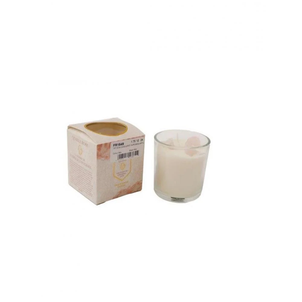 Φωτογραφία προϊόντος: Plastona Κερί σε ποτήρι 7X7,5cm rosequartz
