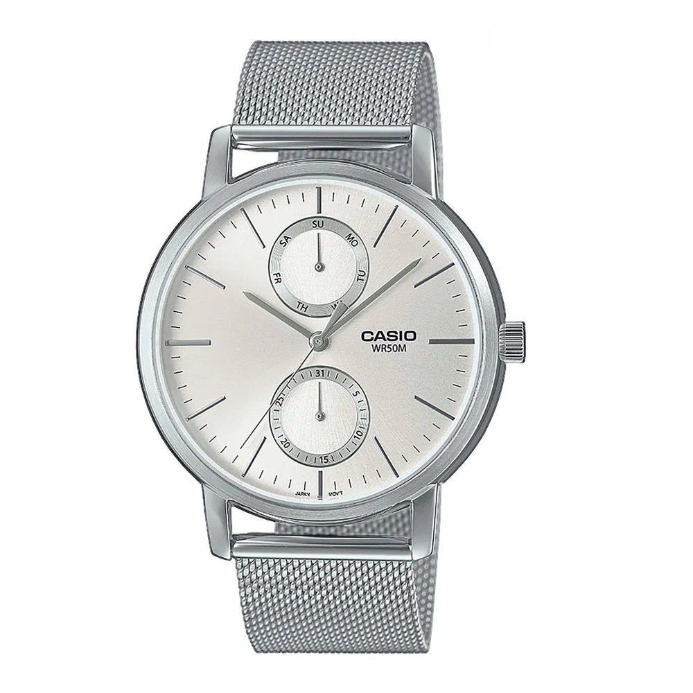Φωτογραφία προϊόντος: CASIO Collection Silver Stainless Steel Bracelet MTP-B310M-7AVEF