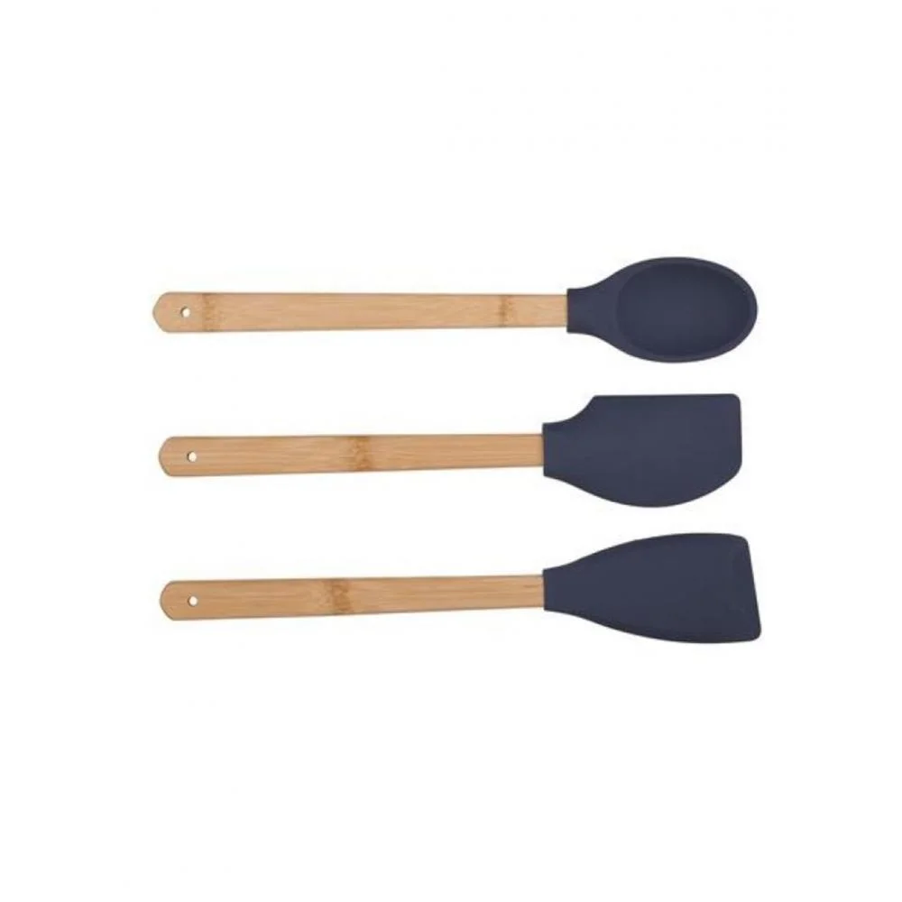 Φωτογραφία προϊόντος: Plastona Κουτάλες bamboo/σιλικόνης 3τμχ Η33cm