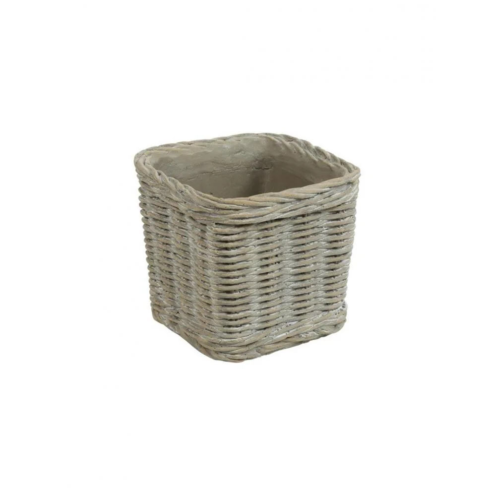 Φωτογραφία προϊόντος: Plastona Κασπώ κεραμ.rattan αν.καφέ 11,5Χ11,5Χ10,5