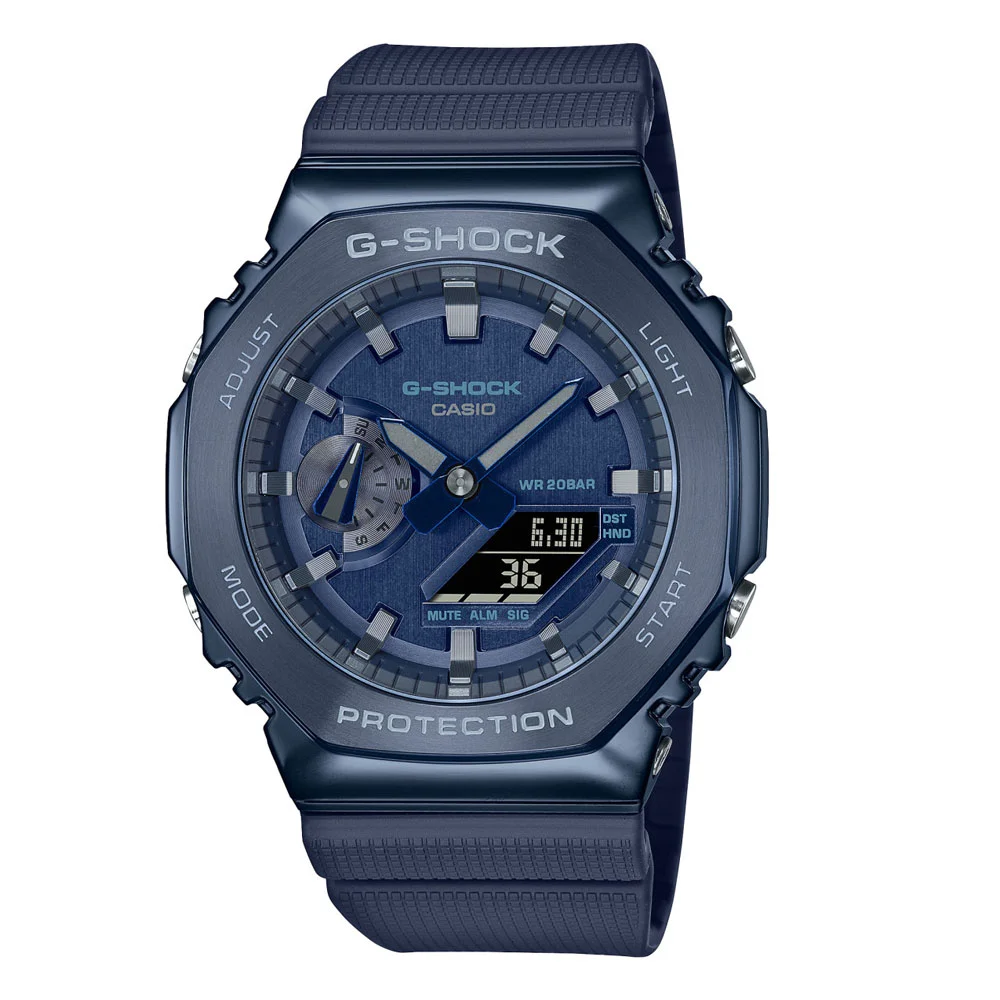 Φωτογραφία προϊόντος: CASIO G-Shock AnaDigi Blue Rubber Strap GM-2100N-2AER