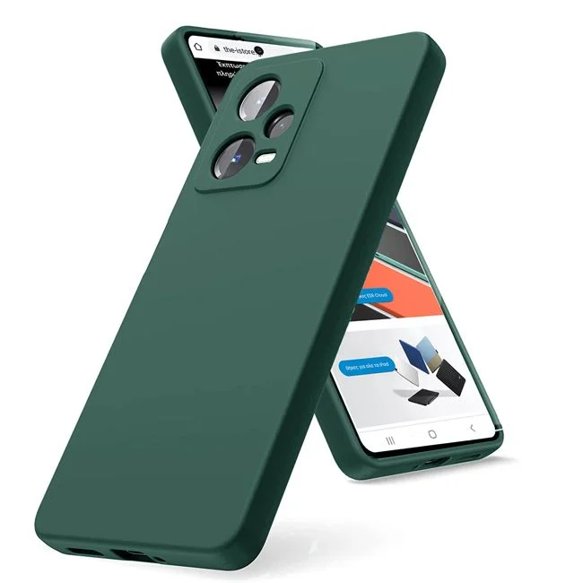 Φωτογραφία προϊόντος: Θήκη Rubber Silk Green Xiaomi Redmi Note 12 5G