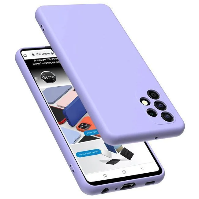 Φωτογραφία προϊόντος: Θήκη Rubber Silk Violet Samsung Galaxy A23 4G/4G