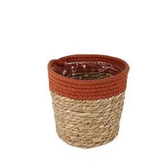 Φωτογραφία προϊόντος: ΚΑΣΠΩ Basket Saga stro Ø19xH17cm terracotta