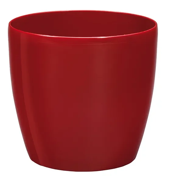 Φωτογραφία προϊόντος: PLASTONA Caspo Γλάστρα ROTO BRILLANTE 14 Ø14 X 12,5 cm/1,4 lt ΚΟΚΚΙΝΟ