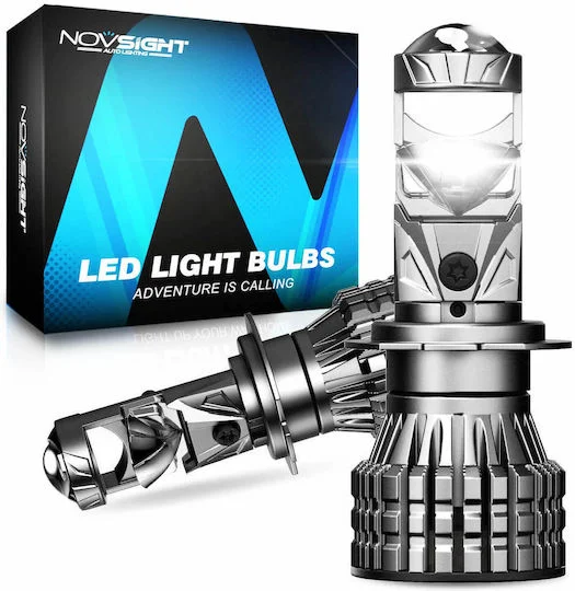Φωτογραφία προϊόντος: H7 LED με Προτζέκτορα 12-24V 120W 22000LM 6500K IP68 A500 N92 NOVSIGHT 2 X 60W 2 Έτη Εγγύηση
