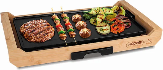 Φωτογραφία προϊόντος: Hoomei Teppanyaki Πλάκα Ψησίματος με Ρυθμιζόμενο Θερμοστάτη 2200W 51.5x28.5εκ. HM-5980