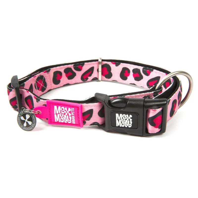 Φωτογραφία προϊόντος: Περιλαίμιο Max + Molly Leopard Pink XSmall 1x22-35cm