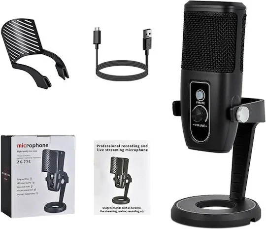 Φωτογραφία προϊόντος: ZX-775 Μικρόφωνο USB Επιτραπέζιο