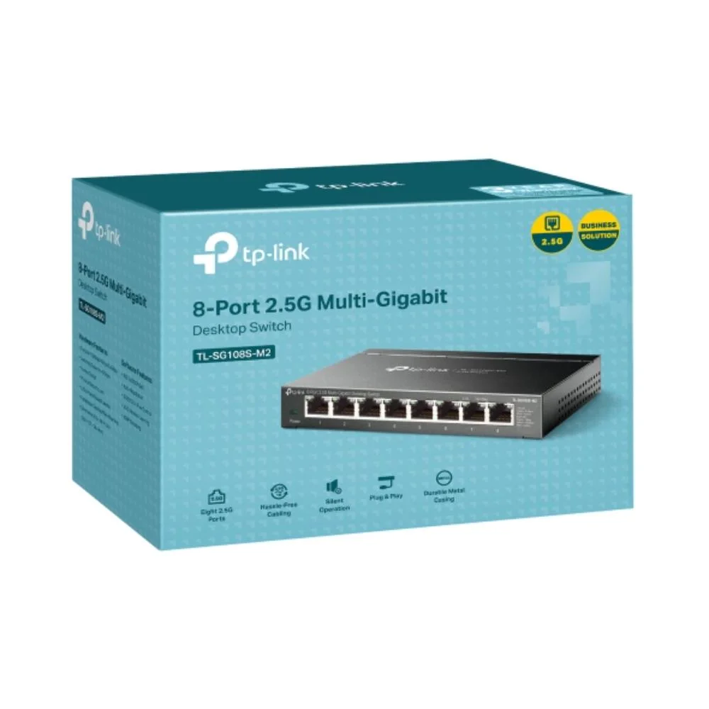 Φωτογραφία προϊόντος: TP-LINK 8-Port 2.5G Multi-Gigabit Desktop Switch (TL-SG108S-M2) (TPTL-SG108S-M2)