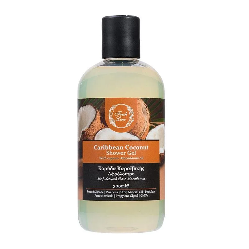 Φωτογραφία προϊόντος: FRESHLINE Fresh Line Caribean Coconut Αφρόλουτρο Καρύδα Καραϊβικής 300ml