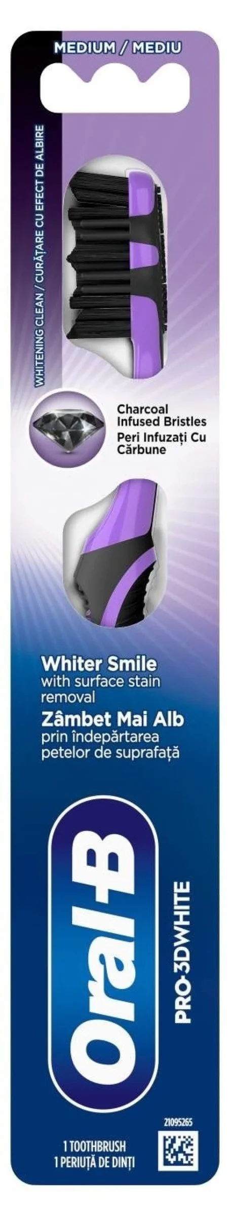 Φωτογραφία προϊόντος: ORAL B Oral-B Pro Expert White Charcoal Οδοντόνημα Λεύκανσης Με Ενεργό Άνθρακα 40m