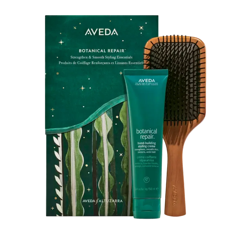 Φωτογραφία προϊόντος: Aveda Γυναικείο Σετ Περιποίησης Μαλλιών Botanical Repair™ Strength & Smooth Styling Essentials Gift Set: Bond-building Styling Cream 150ml & Wooden Paddle Brush
