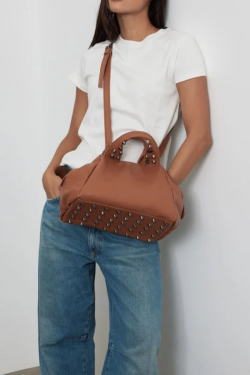 Φωτογραφία προϊόντος: Elena Athanasiou Bags Bubble Bag Καφέ S Δερμάτινη Τσάντα Elena Athanasiou