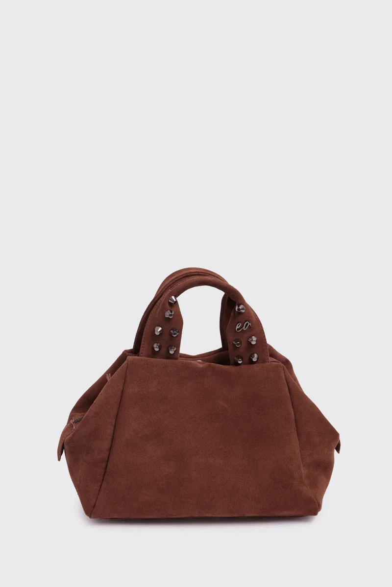 Φωτογραφία προϊόντος: Elena Athanasiou Bags Bubble Bag Brown S Σουέντ Τσάντα Elena Athanasiou