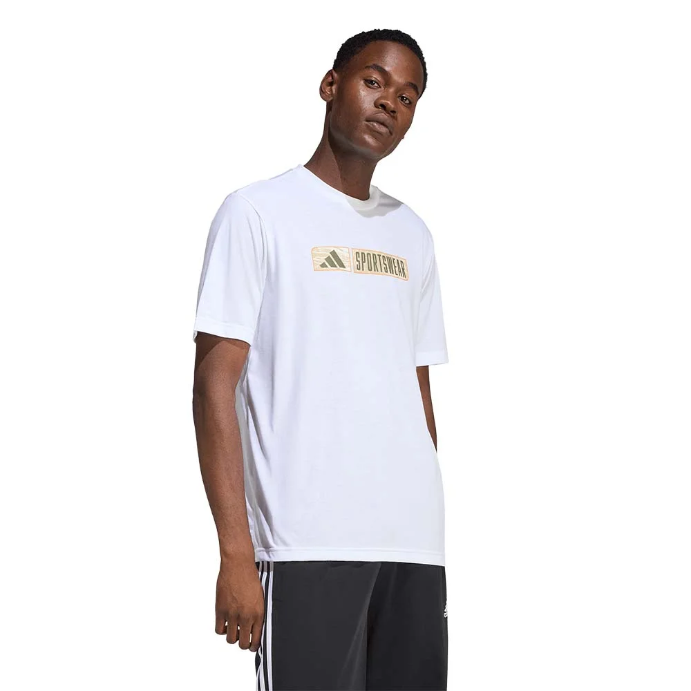 Φωτογραφία προϊόντος: adidas Sportswear Men's Camo Linear Climacool Graphic Tee Άσπρο JZ7491 (adidas Sportswear)