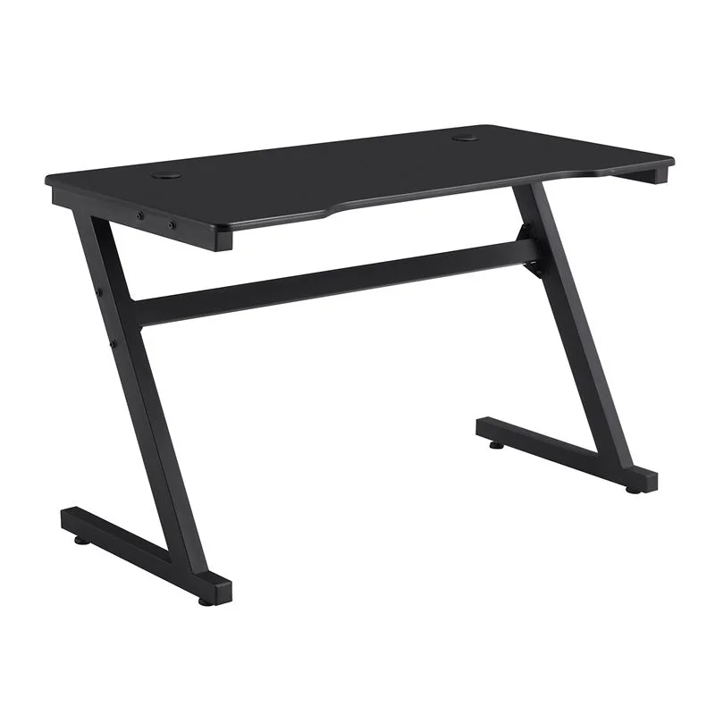 Φωτογραφία προϊόντος: GAMING Γραφείο 120x60cm Μέταλλο Βαφή Μαύρο, Επιφάνεια MDF Μαύρο, με Βάση ακουστικών