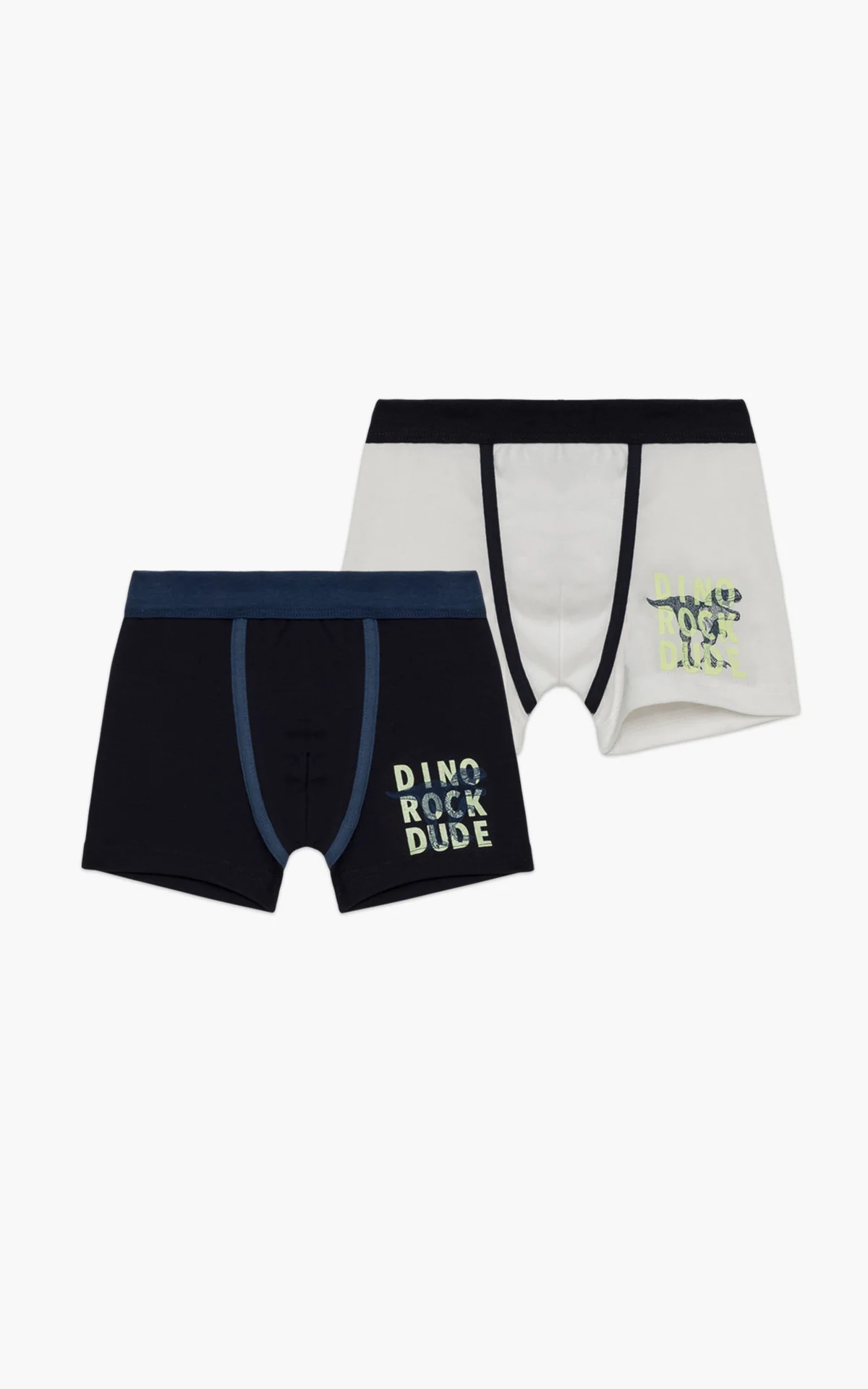 Φωτογραφία προϊόντος: Minerva Multicolor Dino Rock Παιδικά Boxer 2 τμχ